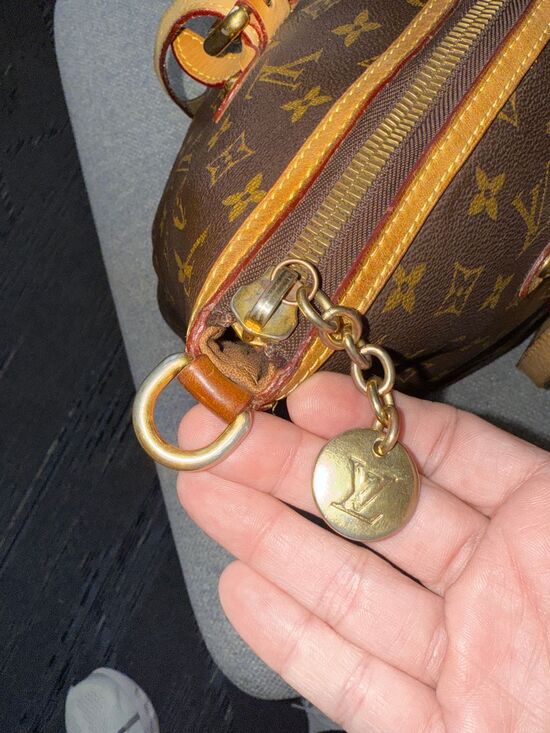 Louis Vuitton Palermo GM Monogram Shoulder Bag Brown Women's Handbag-Authentic - Picture 6 of 10